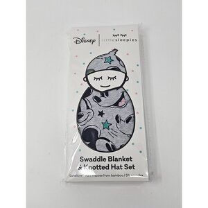 NIB Little Sleepies Disney Mickey Forever Swaddle‎ Set